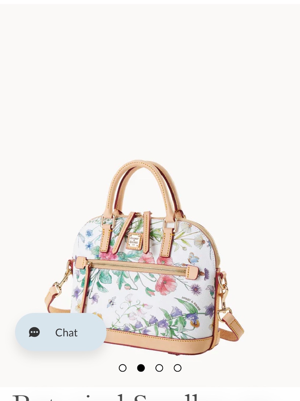 Dooney & Bourke Floral White Crossbody Bag